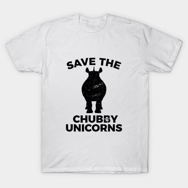 Save the chubby unicorn funny sarcastic tee shirt T-Shirt by RedYolk